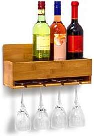 relaxdays Weinregal braun 36,0 x 11,5 x 17,0 cm, 1 