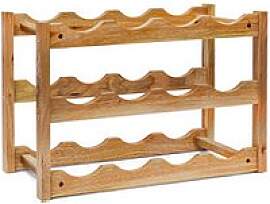 relaxdays Weinregal braun 42,0 x 21,0 x 28,0 cm, 1 