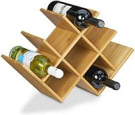 relaxdays Weinregal braun 47,0 x 16,5 x 31,5 cm, 1 