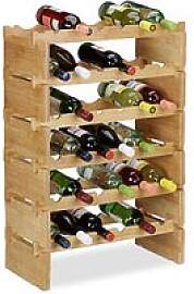 relaxdays Weinregal braun 60,0 x 28,5 x 86,0 cm, 1 