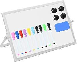 Relaxdays Whiteboard Tisch, 20x30 cm, magnetisch,