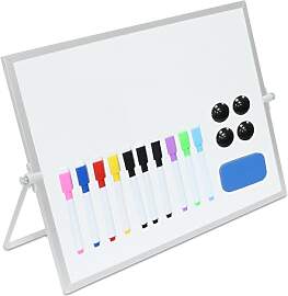 Relaxdays Whiteboard Tisch, 30x40 cm, magnetisch,