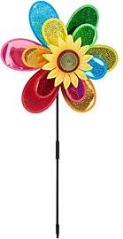 Relaxdays Windrad Blume, dekorativer