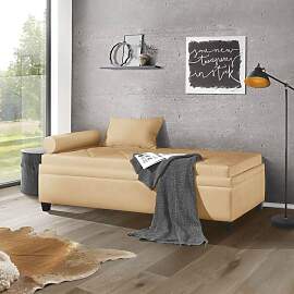 Relaxliege Kamina Microvelours mit Bettkasten