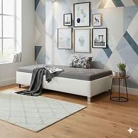 Relaxliege Lisala Kunstleder mit Bettkasten