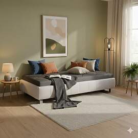 Relaxliege Nuca Komfort Kunstleder mit Bettkasten