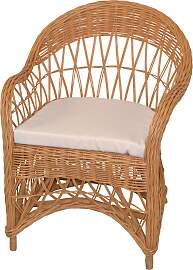 Relaxsessel, gelb (honigfarben, mit sitzkissen),