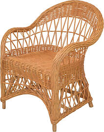 Relaxsessel, gelb (honigfarben, ohne kissen),