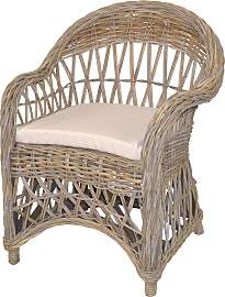 Relaxsessel, grau (kubu grau, mit sitzkissen),