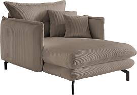 Relaxsessel Lava Graubraun Cord