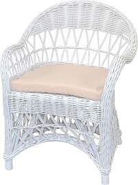 Relaxsessel, weiß (weiß, mit sitzkissen), B:65cm 