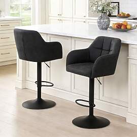 Relbiety Barhocker 2er Set Höhenverstellbar mit