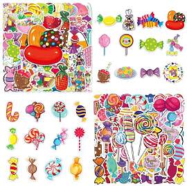 RELKLYU 105 Candy -Aufkleber, Kreative Cartoon