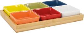 Remember Schalenset mit Holztablett Nr 1, 7 tlg,