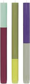 REMEMBER Stabkerzen 3er Set "Oslo" 26cm