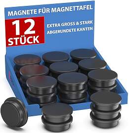 REORDA® Magnete für Magnettafel stark - 12x für 
