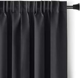 RESTILO Blackout Vorhang 140x270 cm schwarz 1 St.