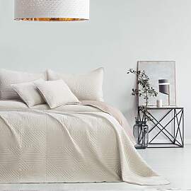 RESTILO Tagesdecke beige Cappucino 170x270