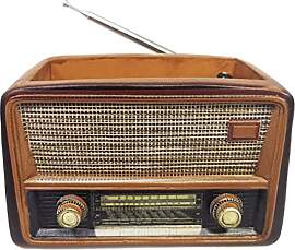 Retro-Blumentopf, Retro-Radio-Form,