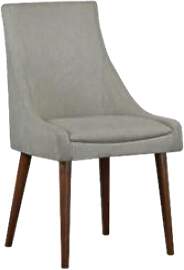 Retro Polsterstuhl NINA - runde Beine