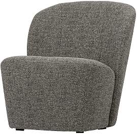 Retro Sessel in Grau Webstoff