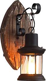 Retro Wandlampe, Holz Kreative Wandleuchten