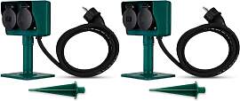 REV Gartensteckdose - 2-Fach Outdoor Steckdose,