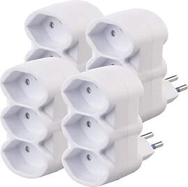revolt Multi Steckdosen-Adapter: