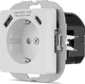 REV Schalterserie NOVA - Kombi USB Steckdose (USB