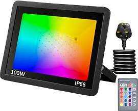 RGB LED Strahler 100W Fluter Außen Strahler 16