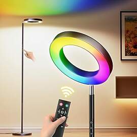 RGB Stehlampe LED Dimmbare，42W Superhelle