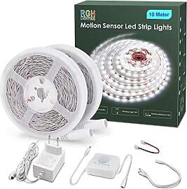 RGH LED Strip mit Bewegungsmelder, 10M Weiß Led