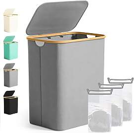 Ribelli Groß Wäschekorb 141 Liter, Faltbarer