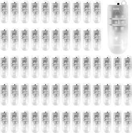 Richaa 60 Stück Led Ballonlichter Mini Mit