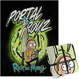 RICK AND MORTY Kuscheldecke Flauschig 150x130 cm - 