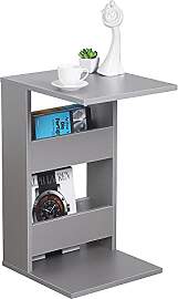 RICOO Kleiner Beistelltisch Holz 35 x 60 x 40 cm