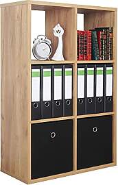 RICOO Regal Bücherregal WM079-EG Standregal 6