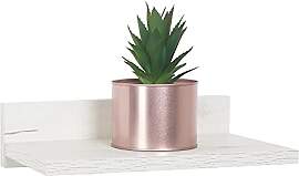 RICOO Wandregal 30 x 8 x 19 Eiche weiß,