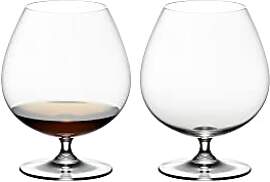 RIEDEL Vinum Brandy, 2er Set, Klares Kristallglas, 