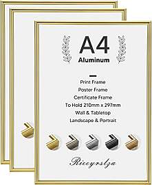 Rieeyrslza Aluminium Bilderrahmen 3 STK