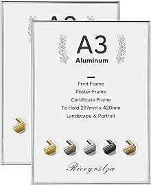 Rieeyrslza Aluminium Fotorahmen 29,7x42cm