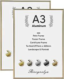 Rieeyrslza Aluminium Fotorahmen 29,7x42cm