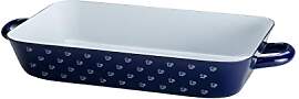 Riess, 0046-074, Bratpfanne 33x20cm, DIRNDLBLAU,
