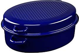 Riess, 0442-012, Gänsebräter oval mit Deckel,