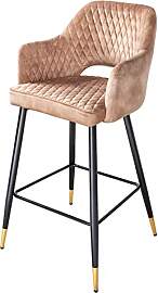 Riess Ambiente Eleganter Barhocker Paris Greige