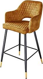Riess Ambiente Eleganter Barhocker Paris senfgelb