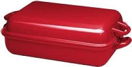Riess Classic Color Rot Bratpfanne 37 x 26 cm mit