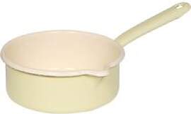 Riess Classic Pastell Stielkasserolle 16 cm gelb / 