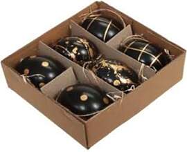 RiloStore 12 STK Ostereier schwarz Gold Farben