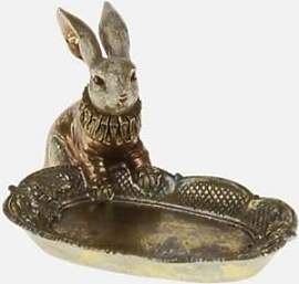 RiloStore Osterhase mit Schale Dekoration